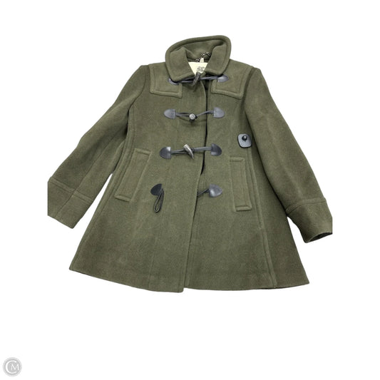 Coat Luxury Designer By Burberry In Green, Size: 4