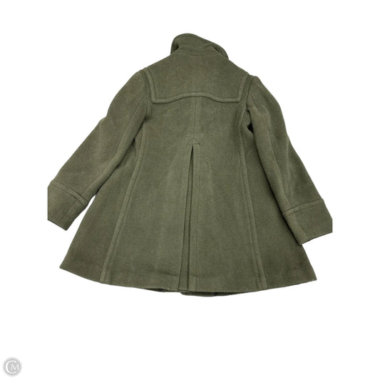 Coat Luxury Designer By Burberry In Green, Size: 4