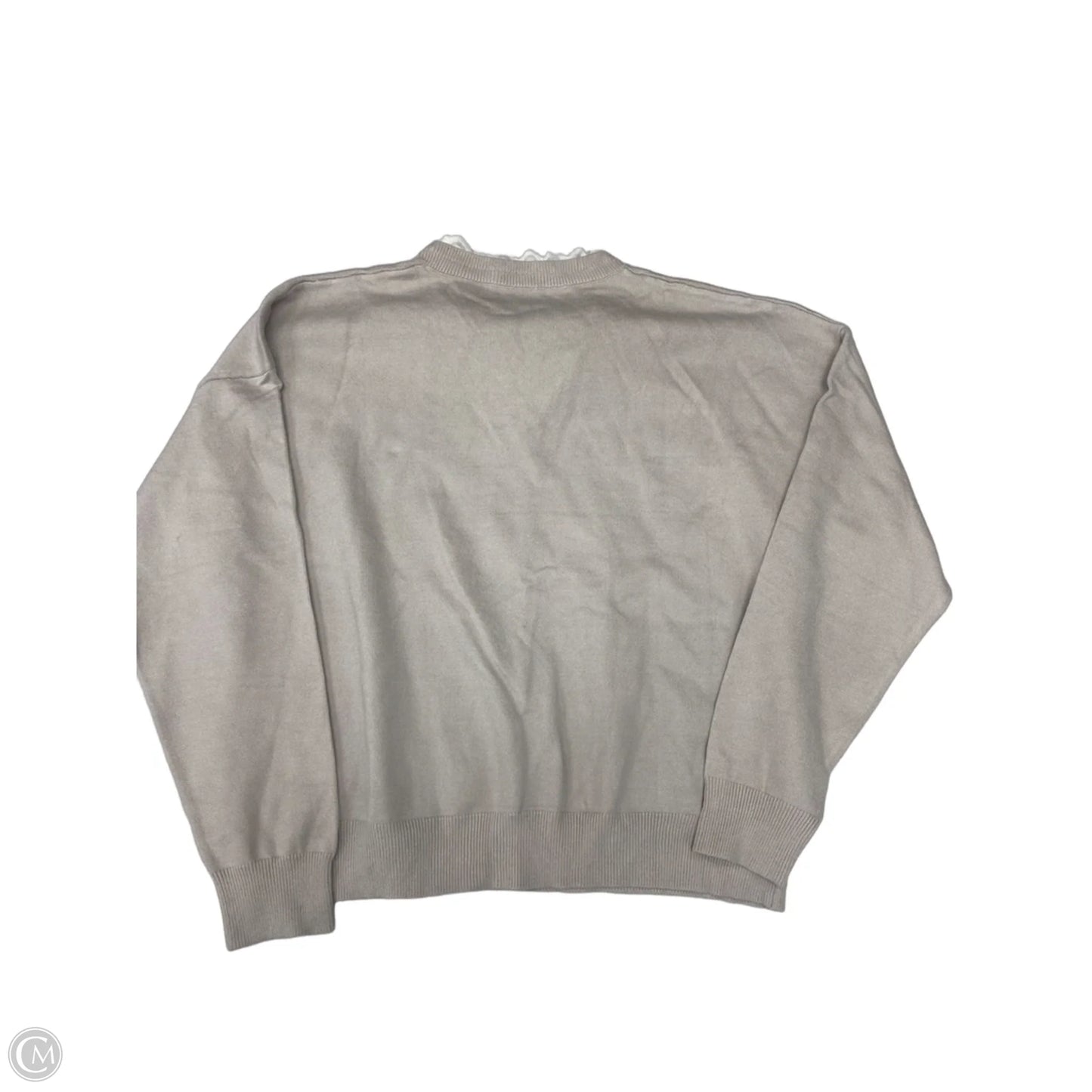 Sweater By Cme In Beige, Size: Xl