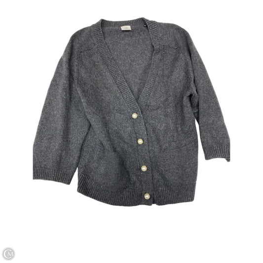 Sweater Cardigan By Cabi In Grey, Size: S