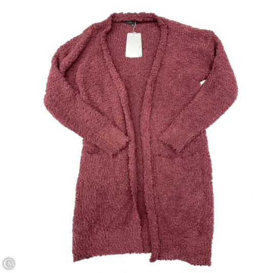 Sweater Cardigan By Zesica In Maroon, Size: M