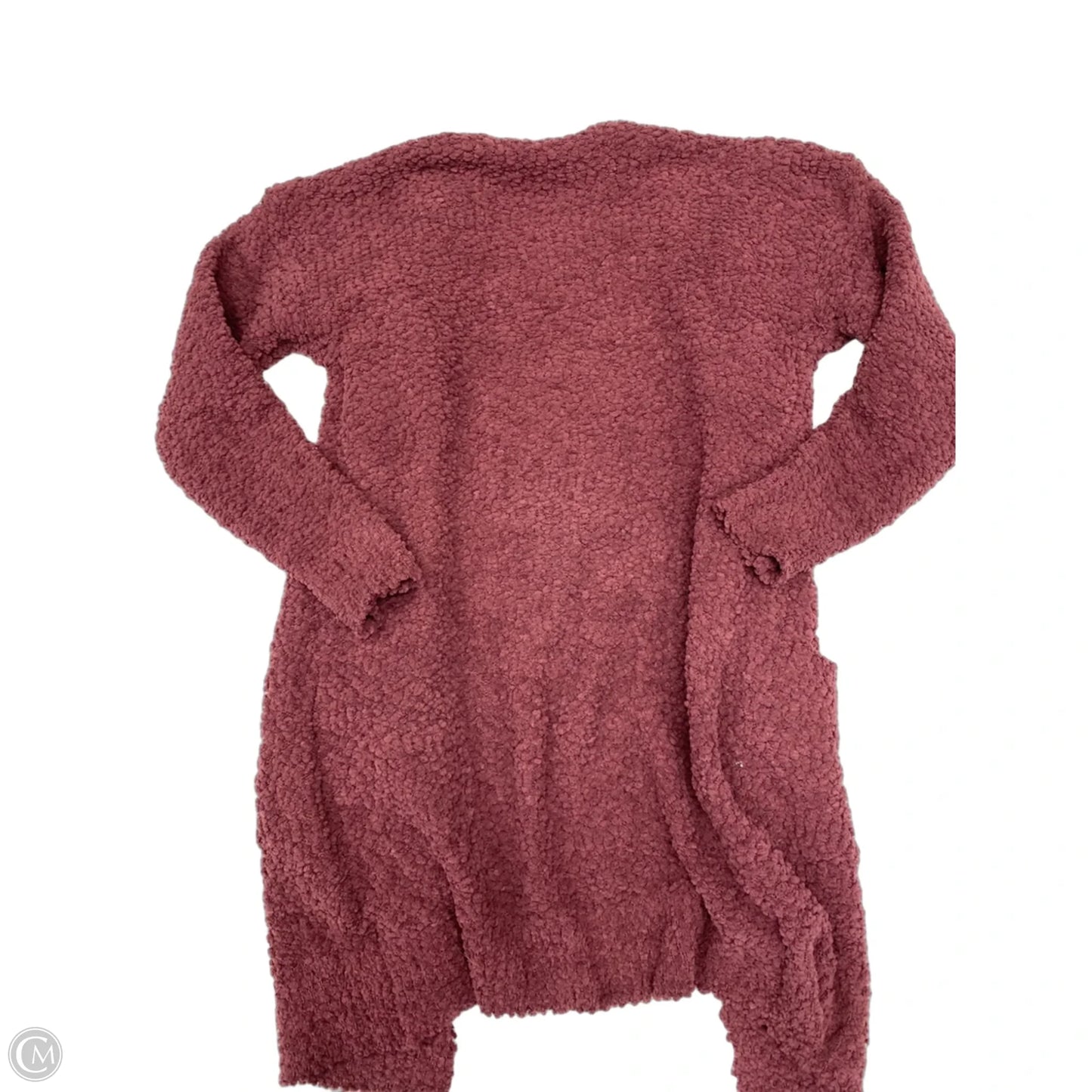 Sweater Cardigan By Zesica In Maroon, Size: M