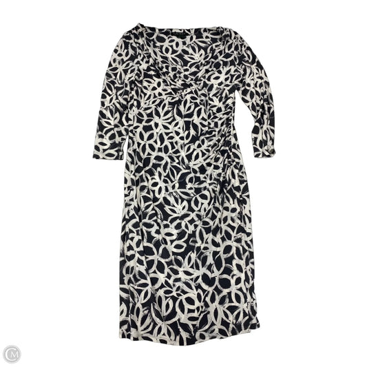 Dress Work By Lauren By Ralph Lauren In Grey & White, Size: 8