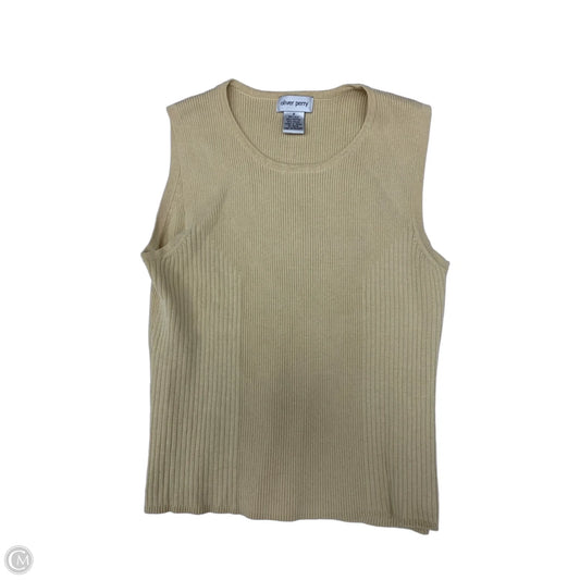 Top Sleeveless By Oliver Perry In Beige, Size: S