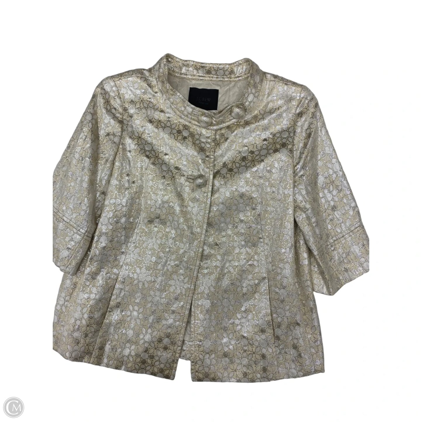 Blazer By J. Crew In Cream & Tan, Size: 2