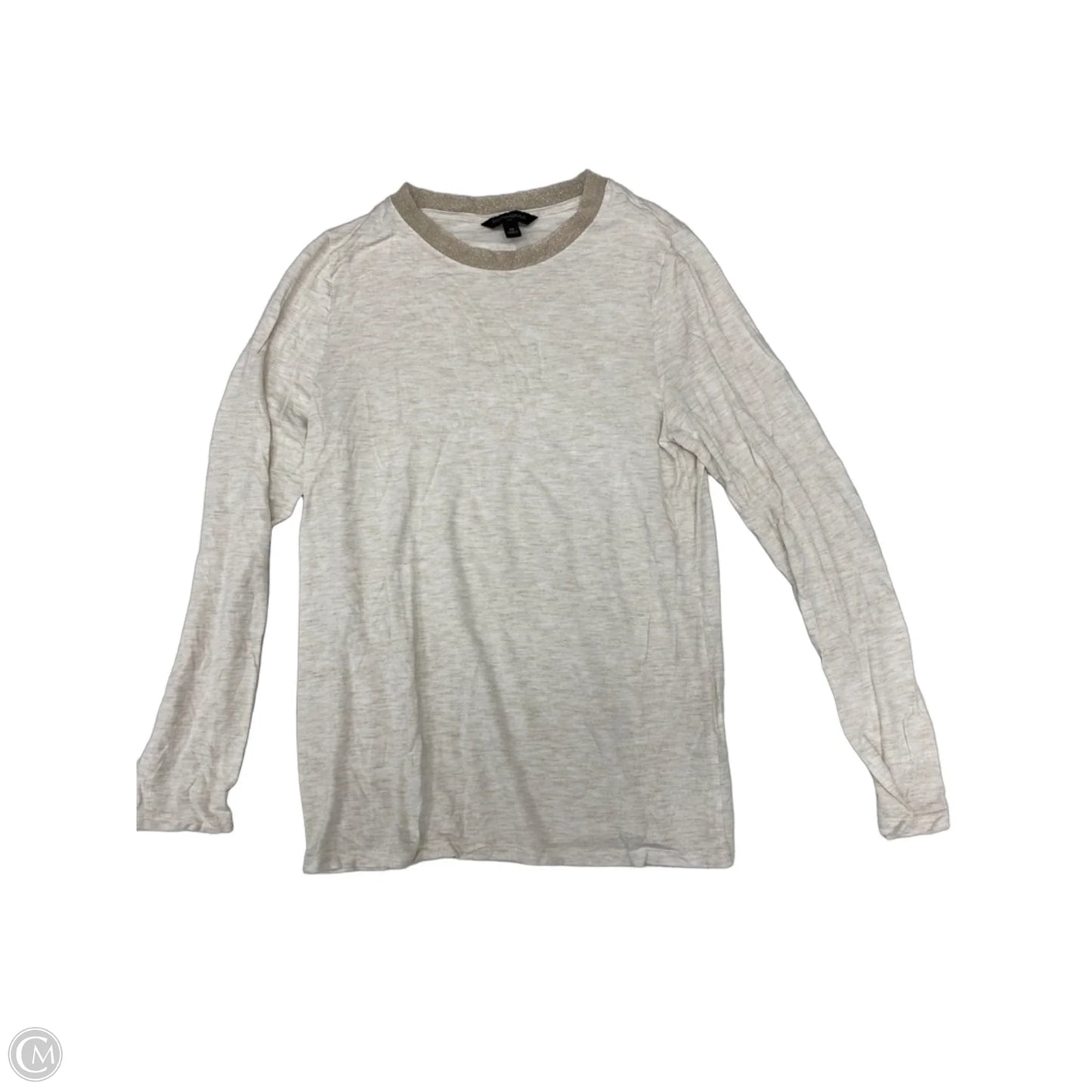 Top Long Sleeve By Banana Republic In Gold & Tan, Size: M