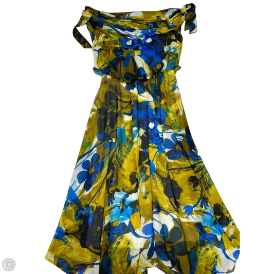 Dress Casual Maxi By London Times In Blue & Green, Size: S