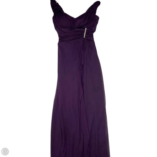 Dress Party Long By Betsy And Adam In Purple, Size: Xs
