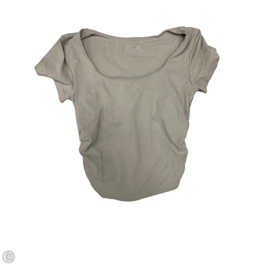 Athletic Top Short Sleeve By Aerie In Beige, Size: M