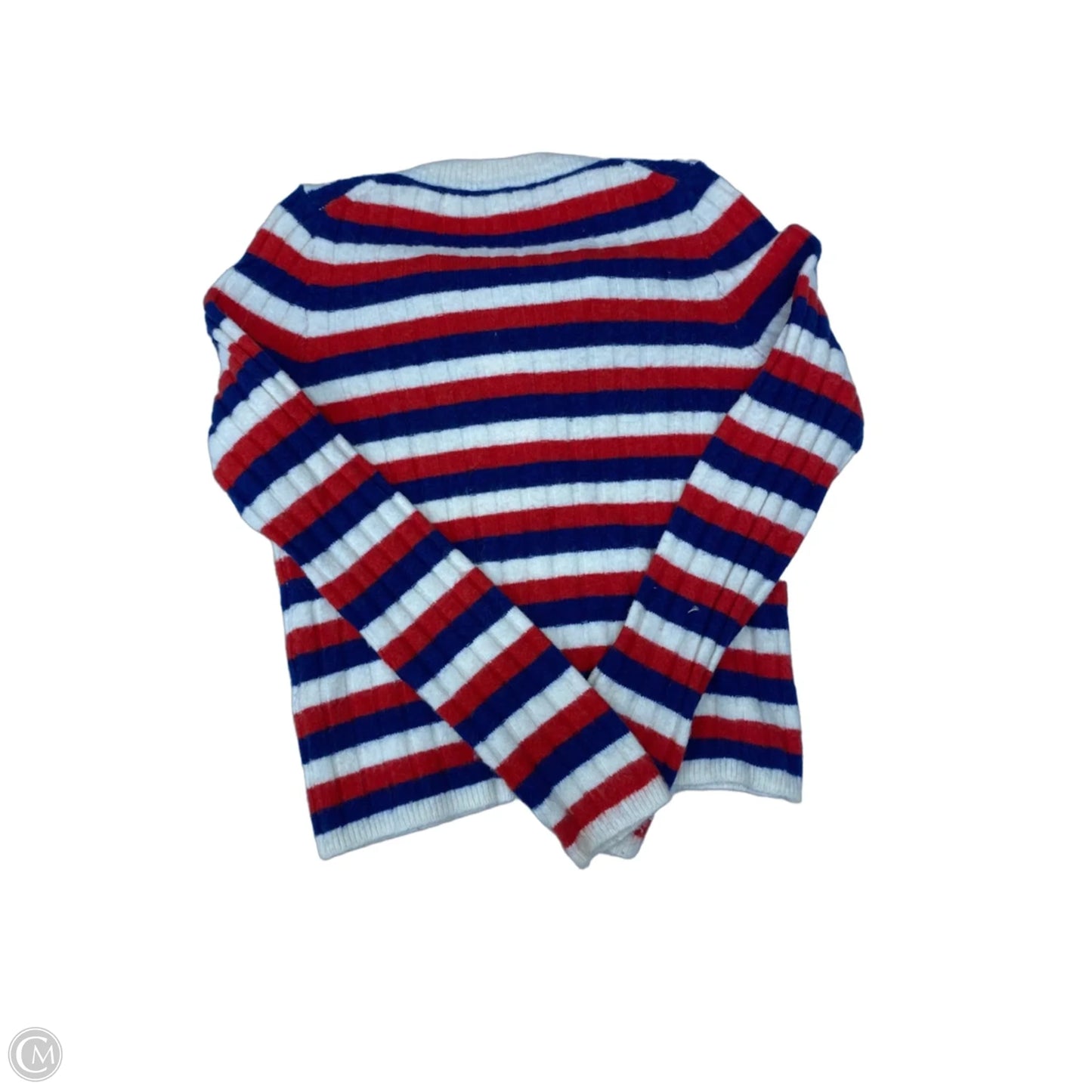 Sweater By Madewell In Blue & Red & White, Size: S