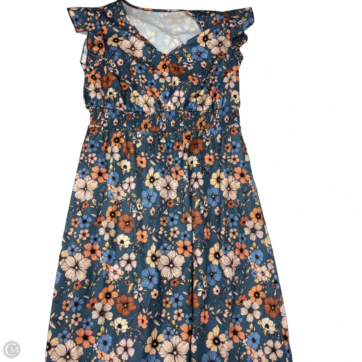 Dress Casual Maxi By Shein In Floral Print, Size: 2x