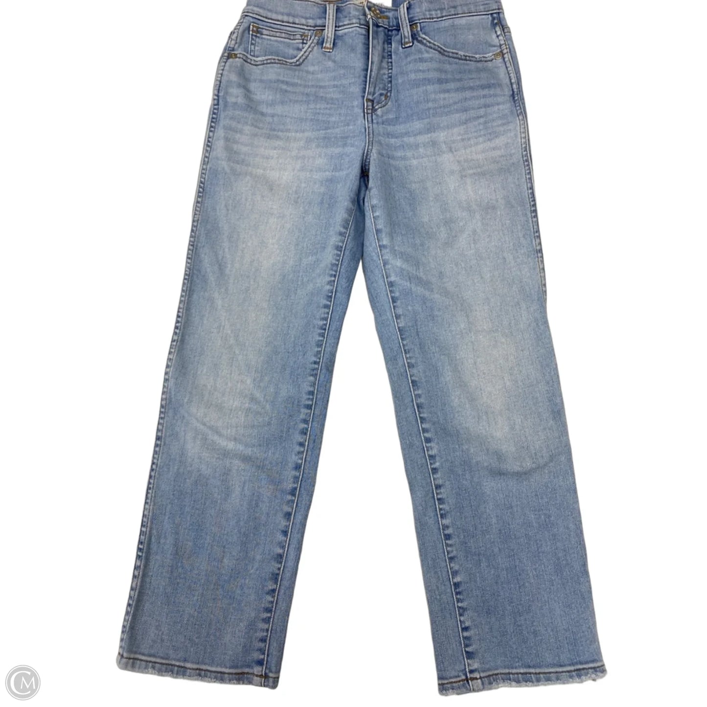 Jeans Straight By Madewell In Blue Denim, Size: 2
