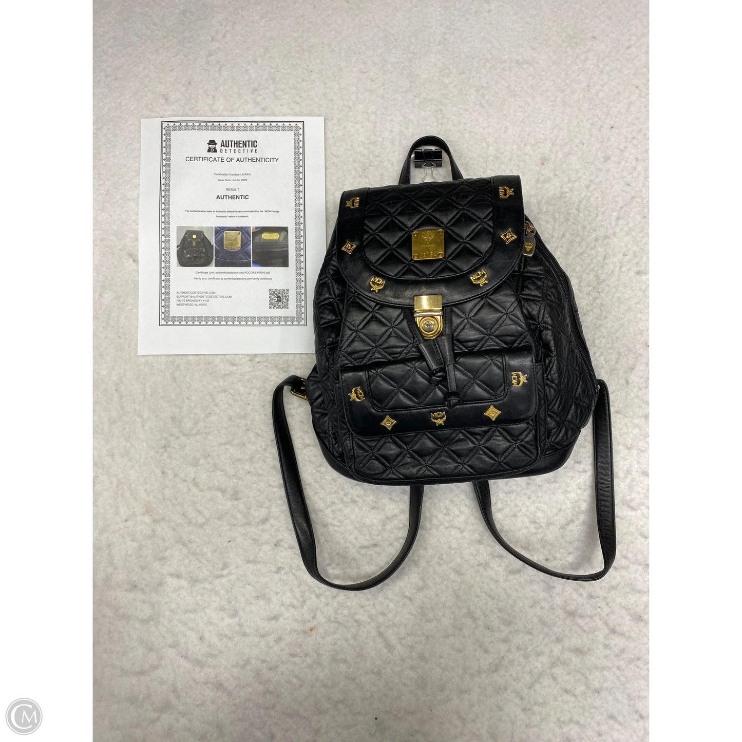 Backpack Luxury Designer By Mcm, Size: Large