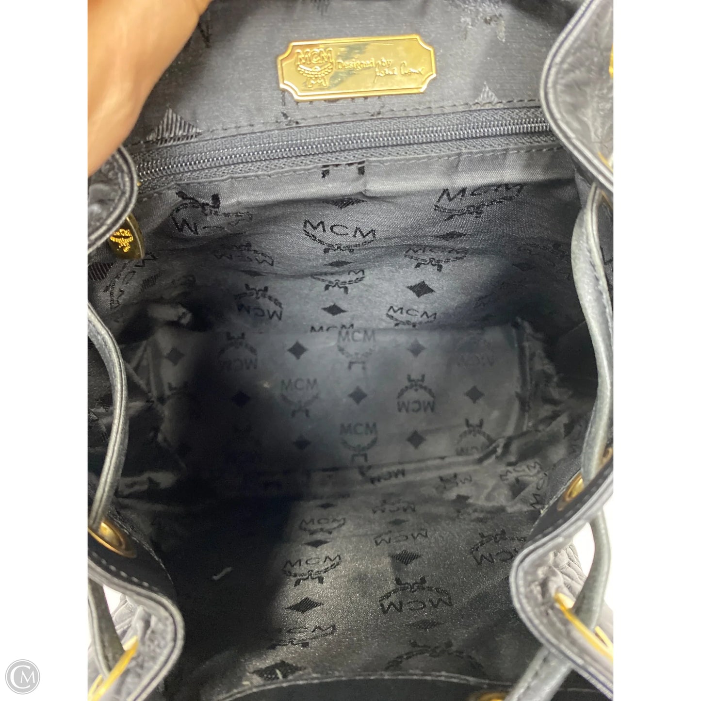 Backpack Luxury Designer By Mcm, Size: Large