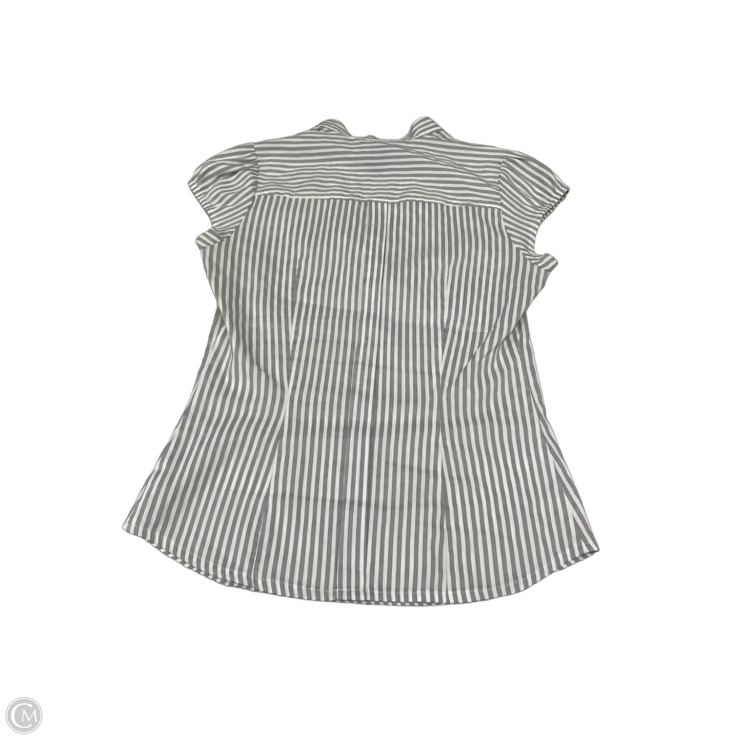 Top Short Sleeve By H&m In Striped Pattern, Size: Xs