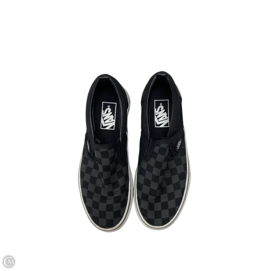 Shoes Sneakers By Vans In Black, Size: 6.5