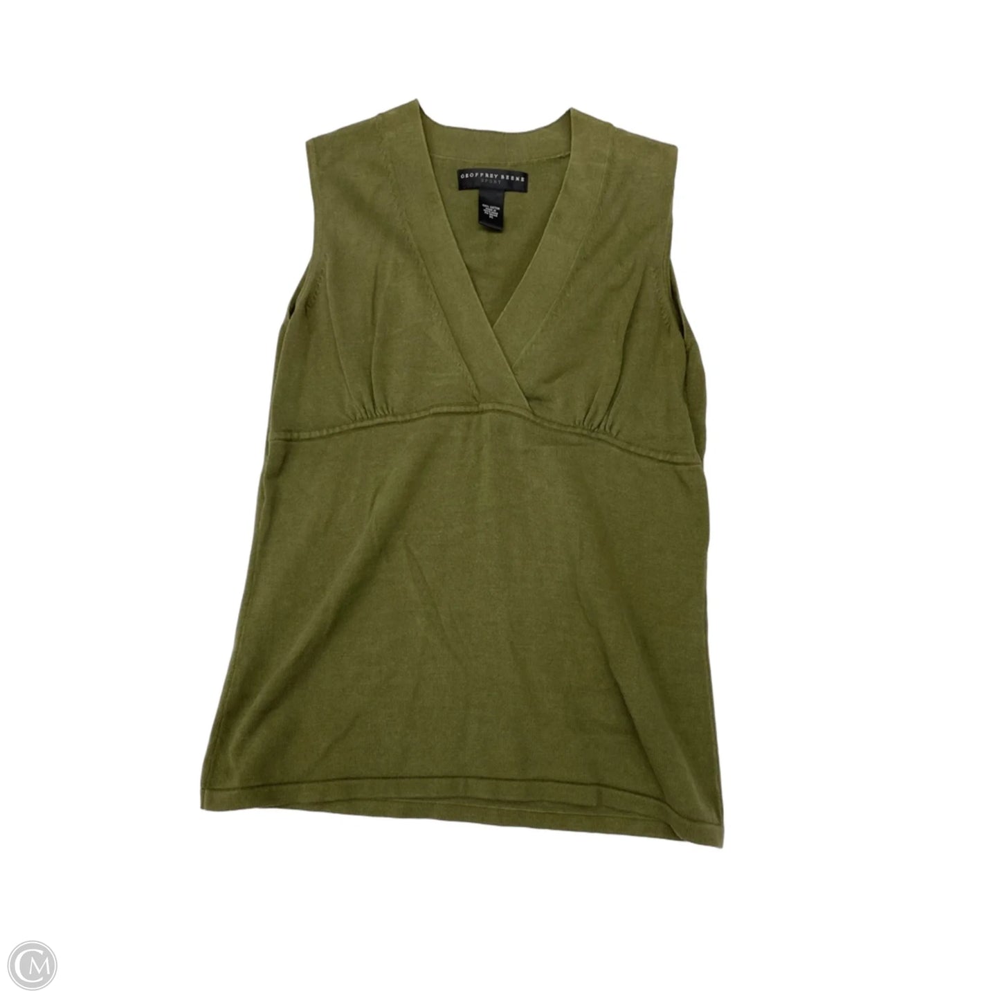 Top Sleeveless By Clothes Mentor In Green, Size: M