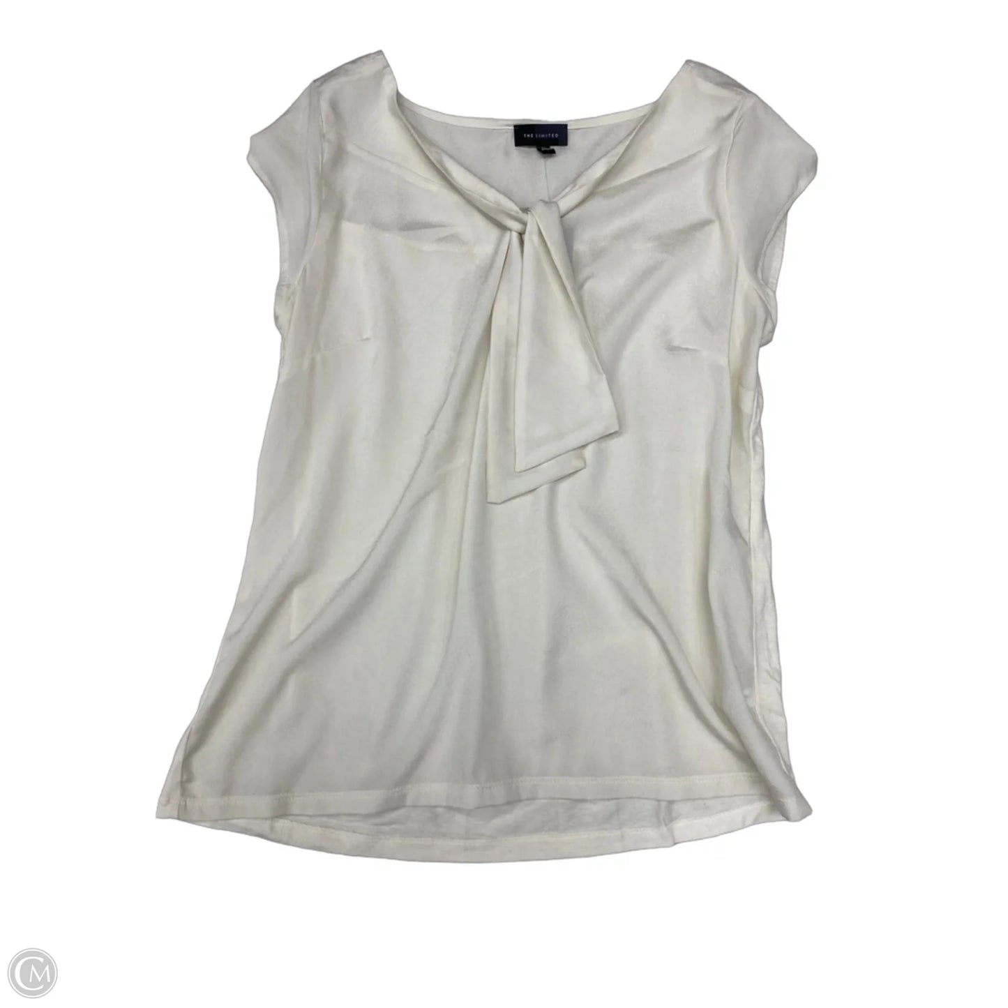 Top Short Sleeve By Limited In Ivory, Size: M