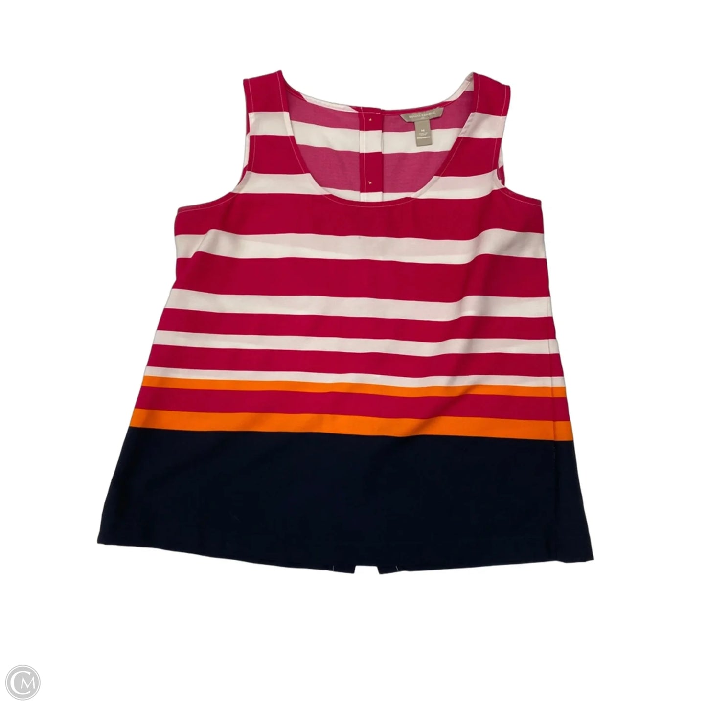 Top Sleeveless By Banana Republic In Striped Pattern, Size: M
