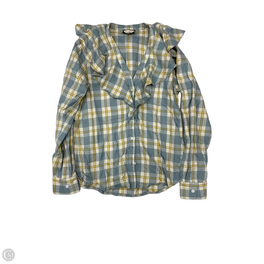 Top Long Sleeve By Tuckernuck In Plaid Pattern, Size: S