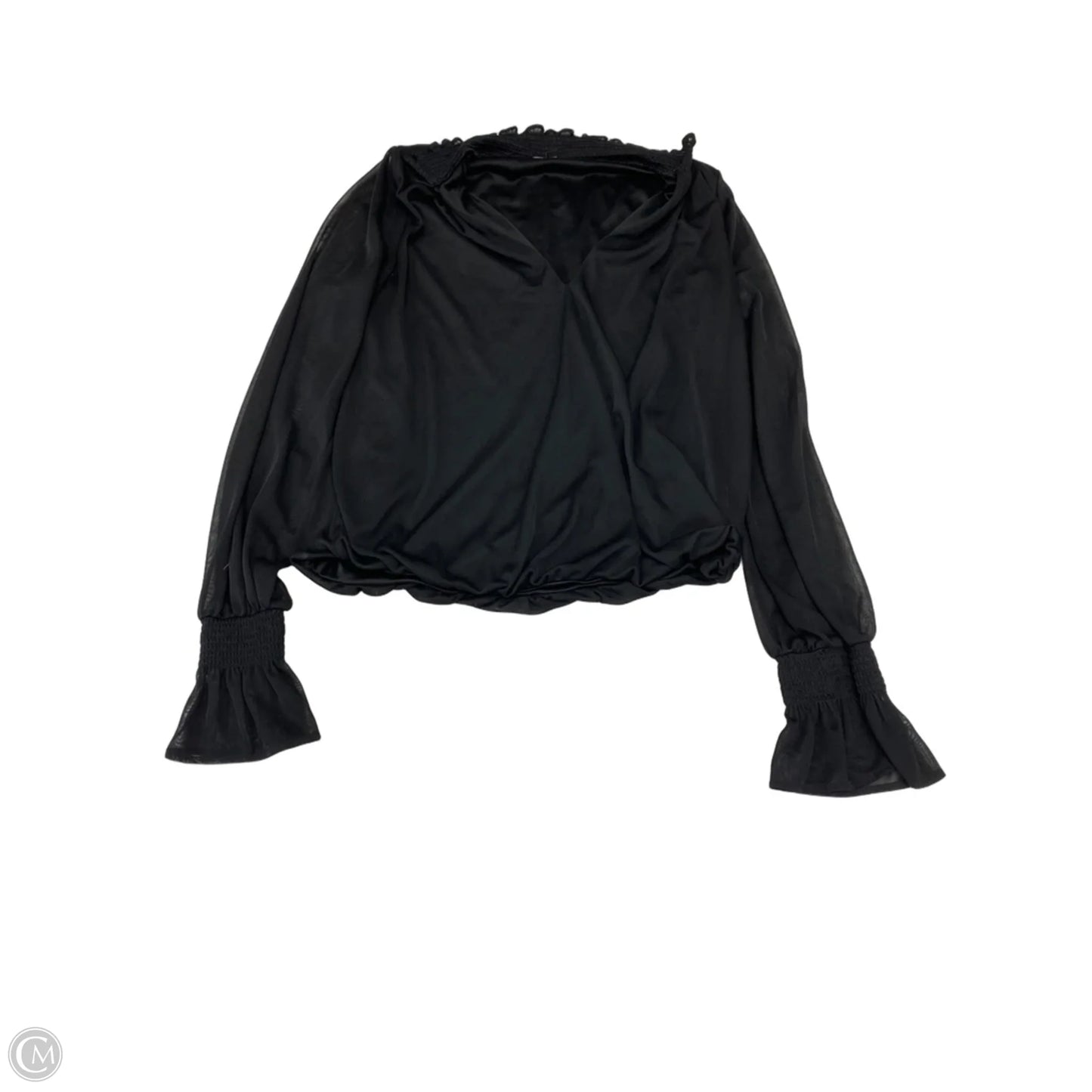 Top Long Sleeve By Express In Black, Size: S