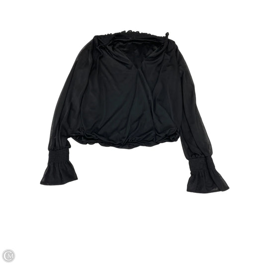 Top Long Sleeve By Express In Black, Size: S