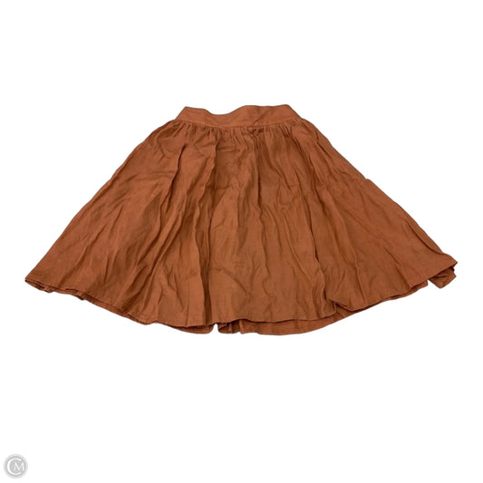 Skirt Mini & Short By Cme In Orange, Size: 2
