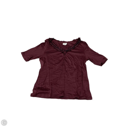 Top Short Sleeve By Cme In Purple, Size: S