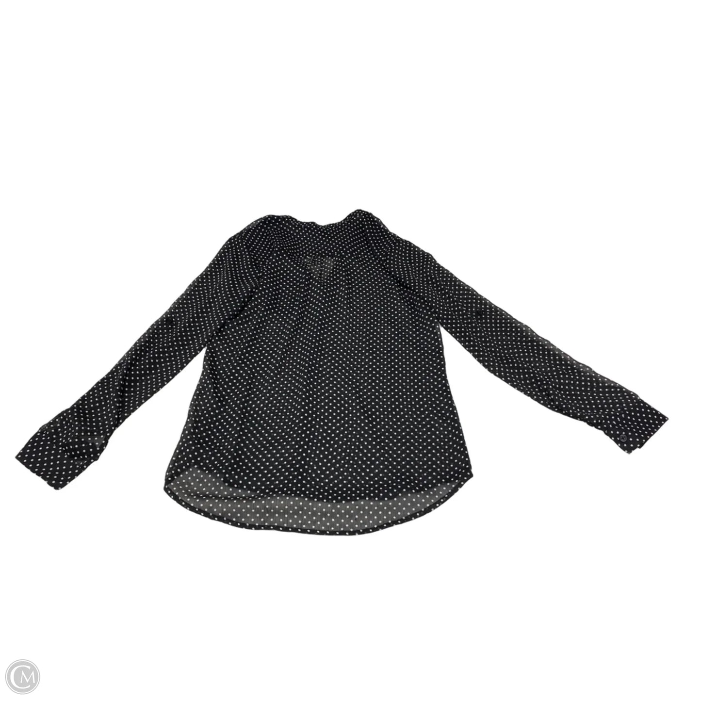 Blouse Long Sleeve By Kut In Black & White, Size: S