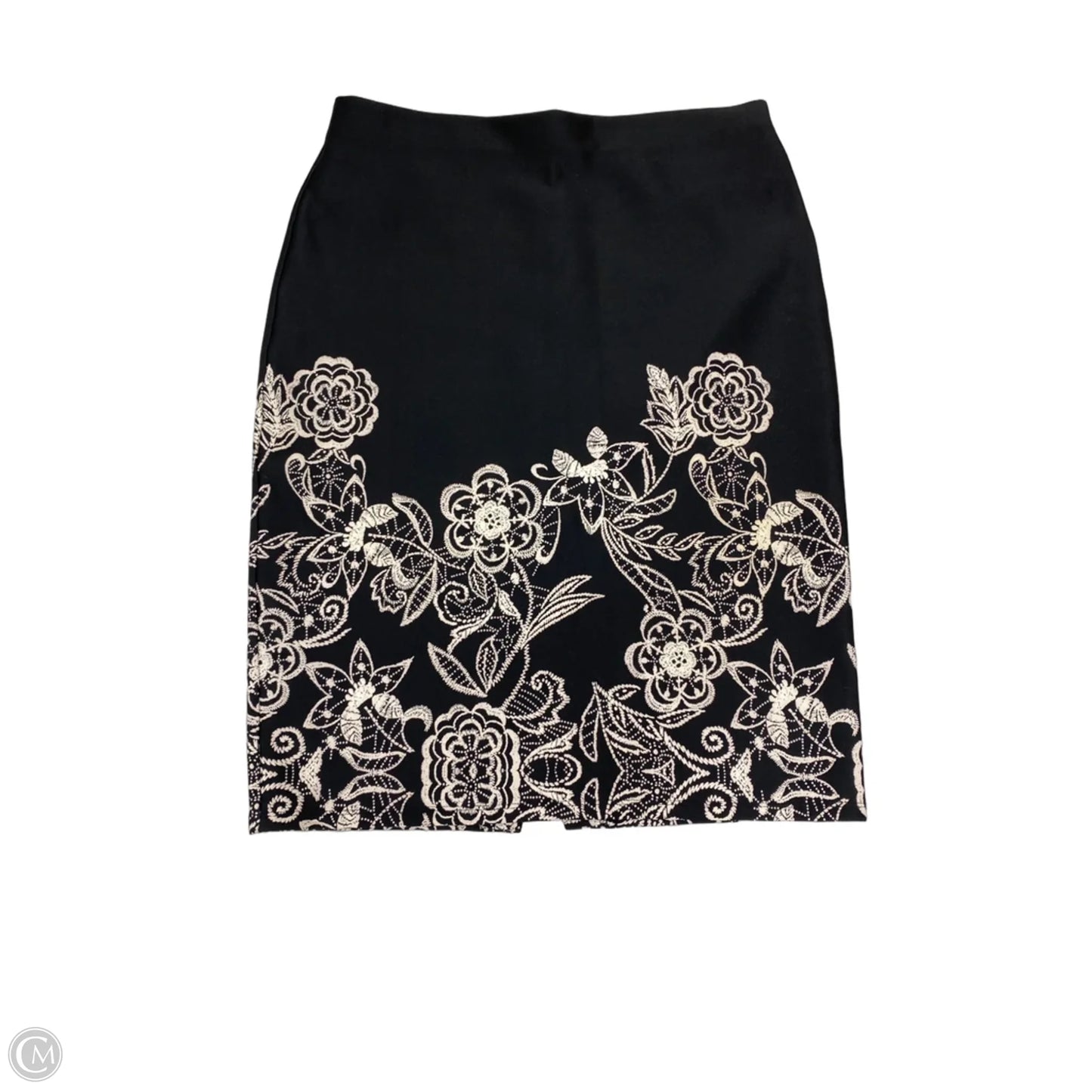 Skirt Mini & Short By New York And Co In Black & Cream, Size: M