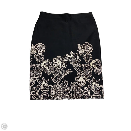 Skirt Mini & Short By New York And Co In Black & Cream, Size: M