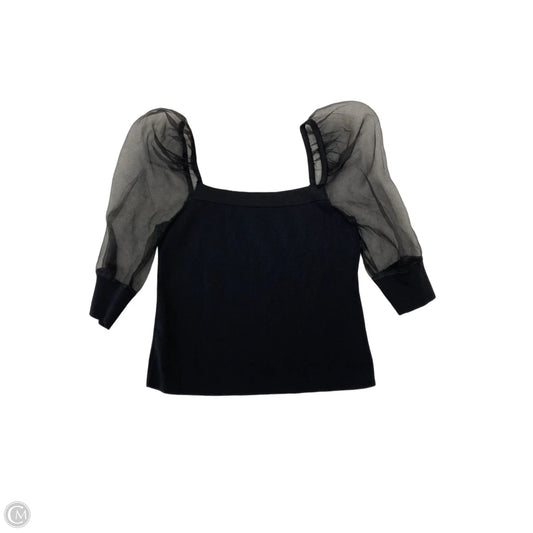 Top Short Sleeve By Bar Iii In Black, Size: L