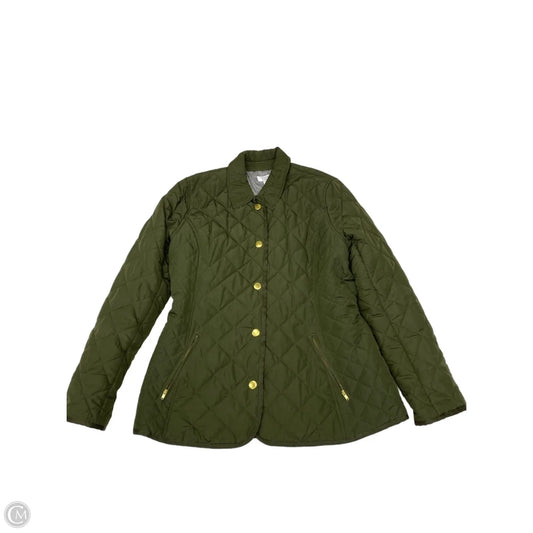 Jacket Puffer & Quilted By Crown And Ivy In Green, Size: M