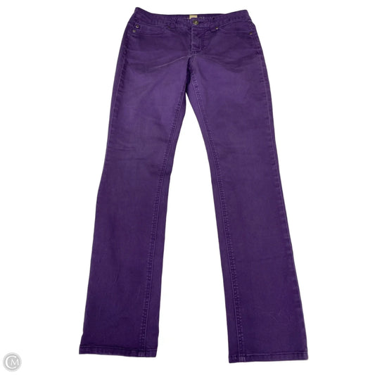 Jeans Straight By Liverpool In Purple, Size: 6