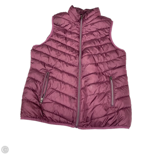 Vest Puffer & Quilted By Clothes Mentor In Maroon, Size: L