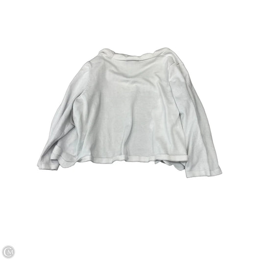 Sweater Cardigan By Nina Leonard In White, Size: 3x
