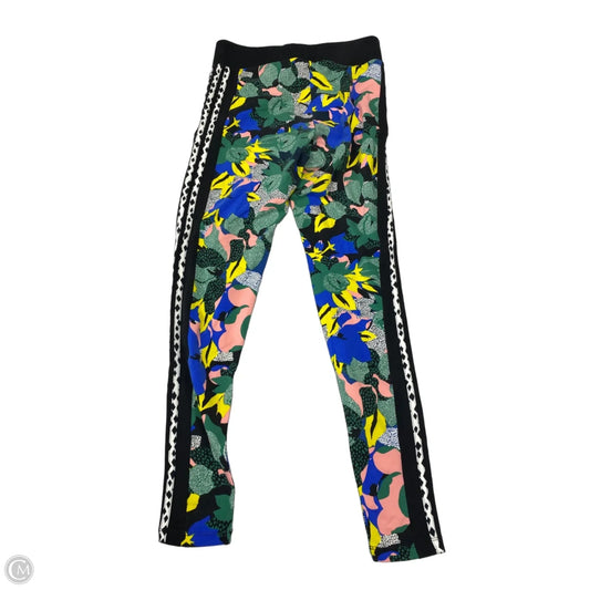 Athletic Leggings By Adidas In Floral Print, Size: M