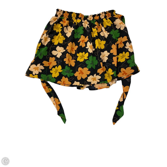 Skirt Mini & Short By Who What Wear In Floral Print, Size: L