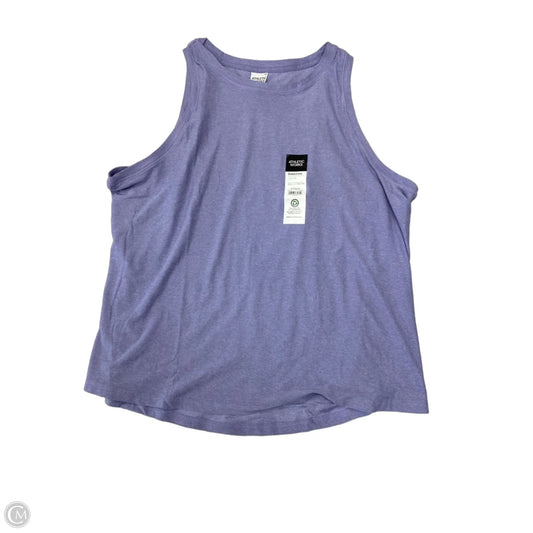 Athletic Tank Top By Athletic Works In Purple, Size: L