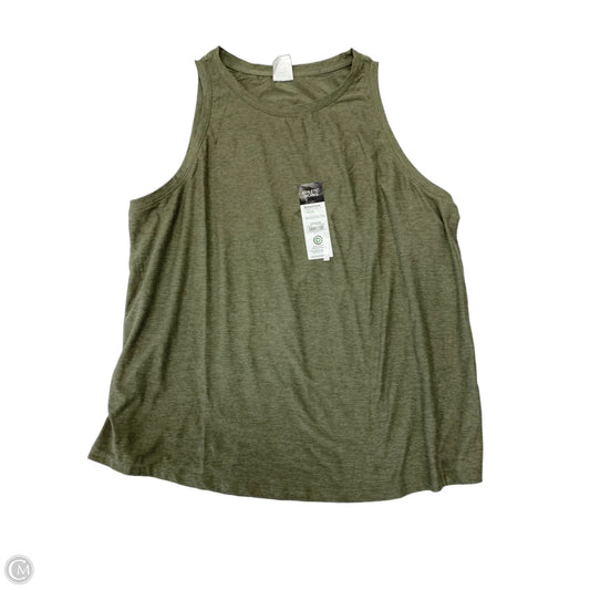 Athletic Tank Top By Athletic Works In Green, Size: L