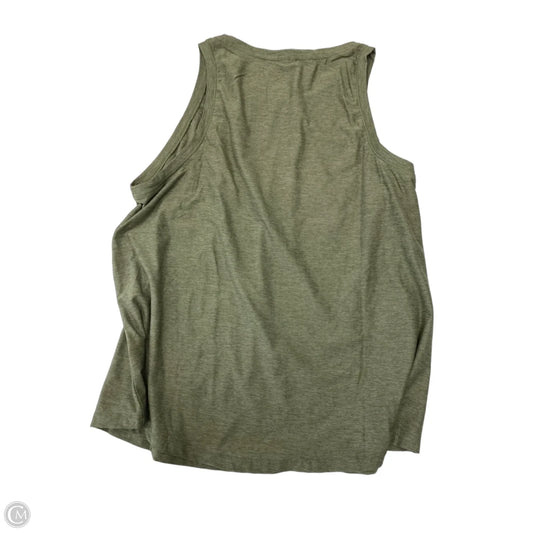 Athletic Tank Top By Athletic Works In Green, Size: L