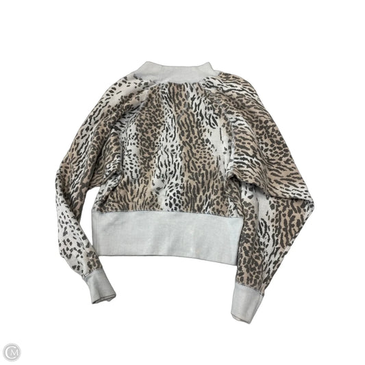 Sweatshirt Crewneck By Ocean Drive In Animal Print, Size: M