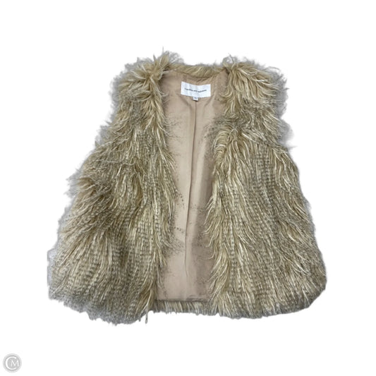 Vest Faux Fur & Sherpa By Cupcakes And Cashmere In Beige, Size: Xs