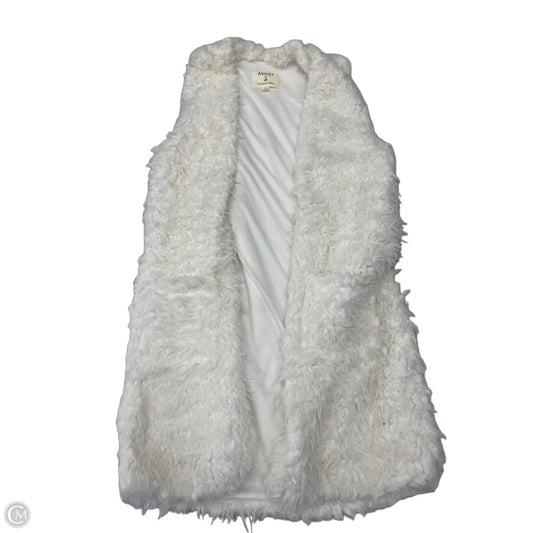 Vest Faux Fur & Sherpa By Ashley In Ivory, Size: S