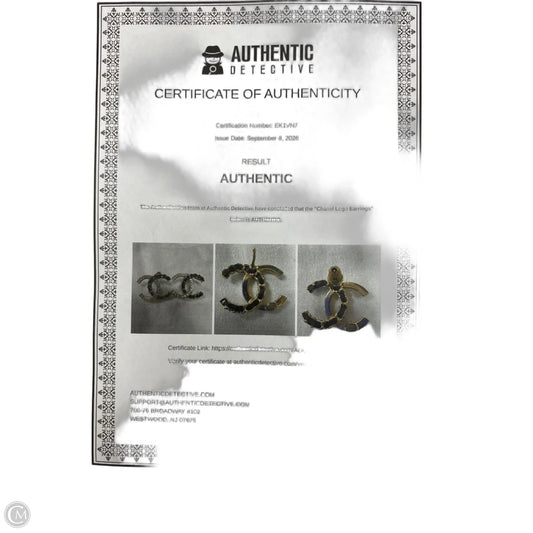 Earrings Luxury Designer By Chanel, Size: 02 Piece Set
