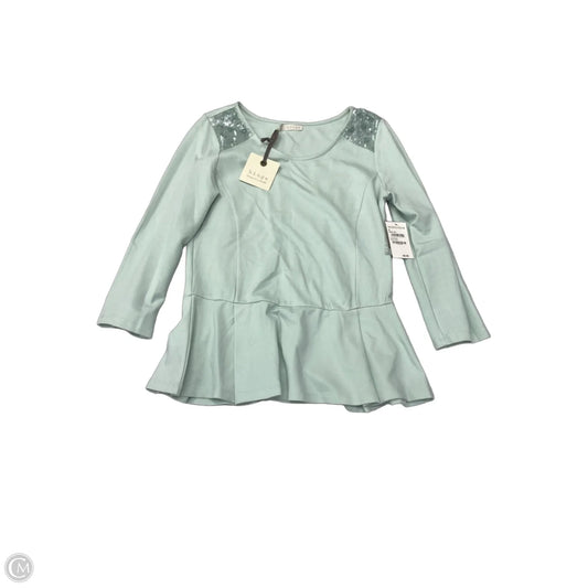 Top Long Sleeve By Hinge In Green, Size: M