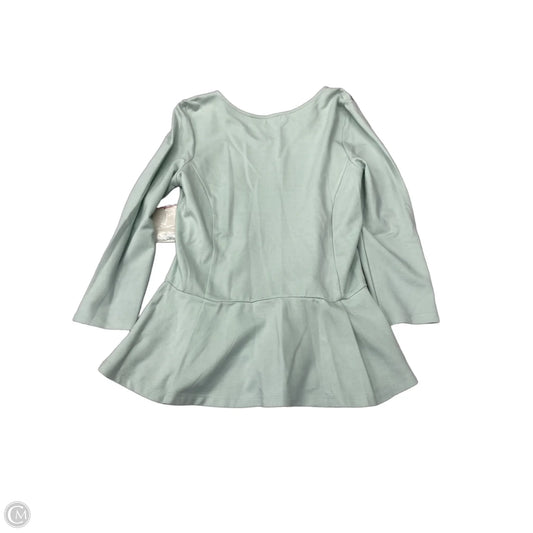 Top Long Sleeve By Hinge In Green, Size: M