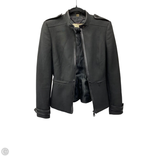 Jacket Luxury Designer By Burberry In Black, Size: Xs