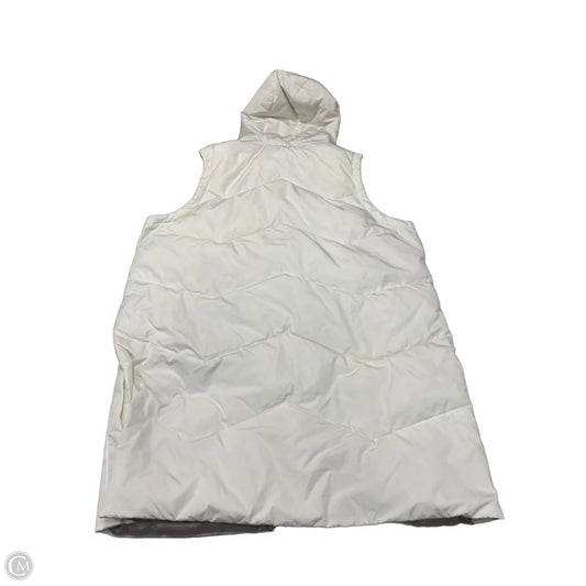 Vest Puffer & Quilted By Clothes Mentor In Cream, Size: Xl
