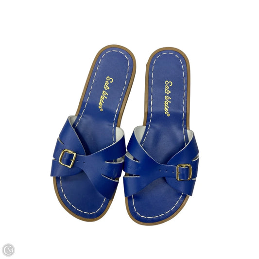Sandals Flats By Saltwater Luxe In Blue, Size: 6